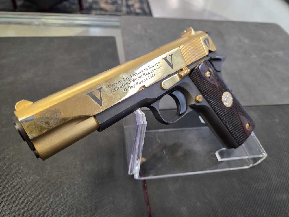 LIMITED COLT Colt Overlord Neptune D-Day Gold 1911 commemorative -img-5