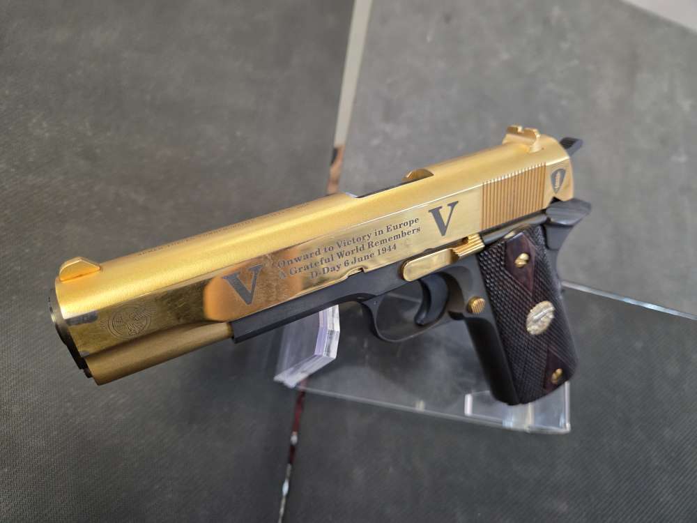 LIMITED COLT Colt Overlord Neptune D-Day Gold 1911 commemorative -img-8