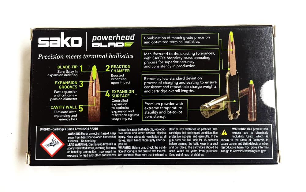 Sako Powerhead Blade 162gr 308 Win – Qty. 3 (60 rds)-img-1