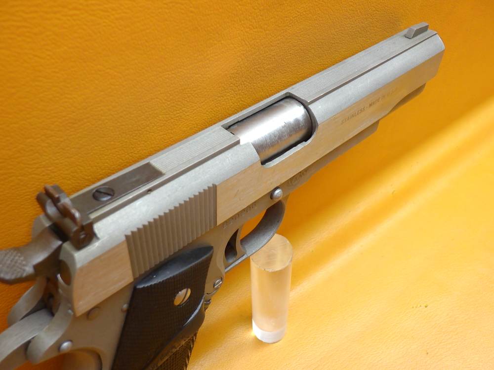 AMT Hardballer .45 ACP 5" Bbl Stainless 1911 Adj Sights Pachmayr Grip 8+1-img-13