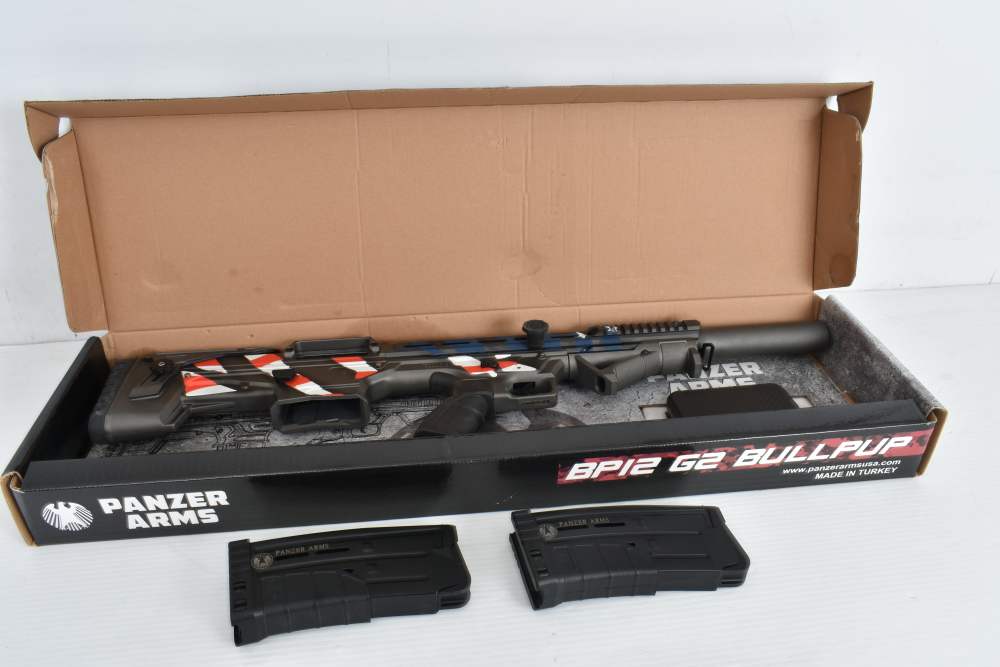 Panzer Arms BP12-G2 12ga Bullpup – 20" Barrel – Grey U.S. Flag – 2 Mags-img-26