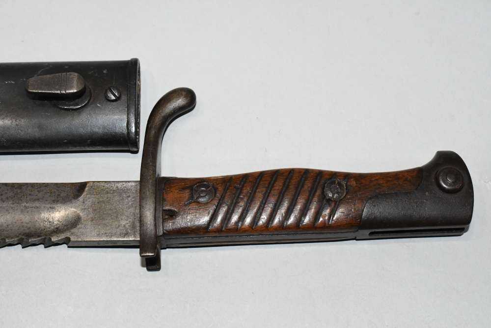 Simson & Co Suhl Model 98/05 Saw Back Blade Bayonet W Scabbard 1914 READ-img-1