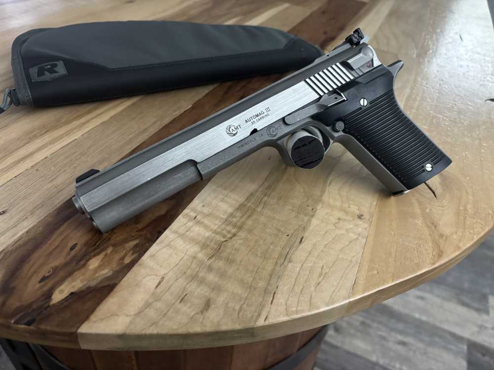 AMT Automag III 30 carbine semi automatic pistol Irwindale California USA -img-4