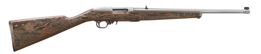 NEW! RUGER 10/22 250TH ANNIVERSARY 22LR RIFLE 18.5” SATIN STAINLESS 32038-img-3