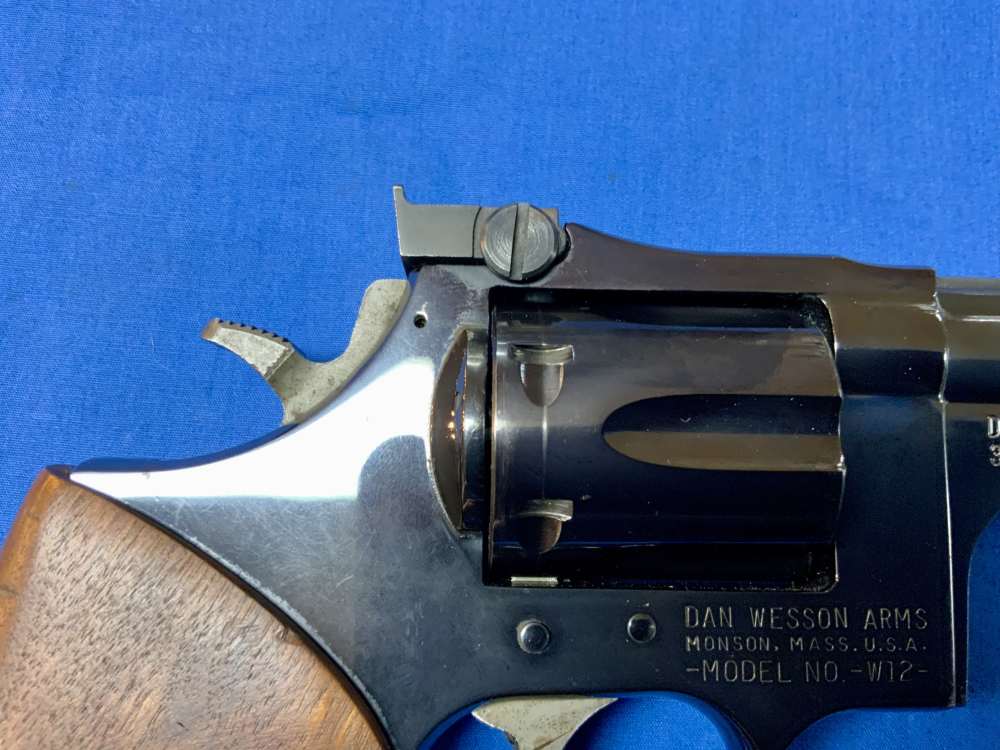 Dan Wesson W-12 4” Recessed 357Mag Blued 1970-71 mfg Used Clean -img-5
