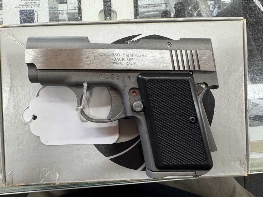 AMT BACK UP .380acp 9MM KURZ 2.5" BARREL W/ ORIGINAL BOX -img-4