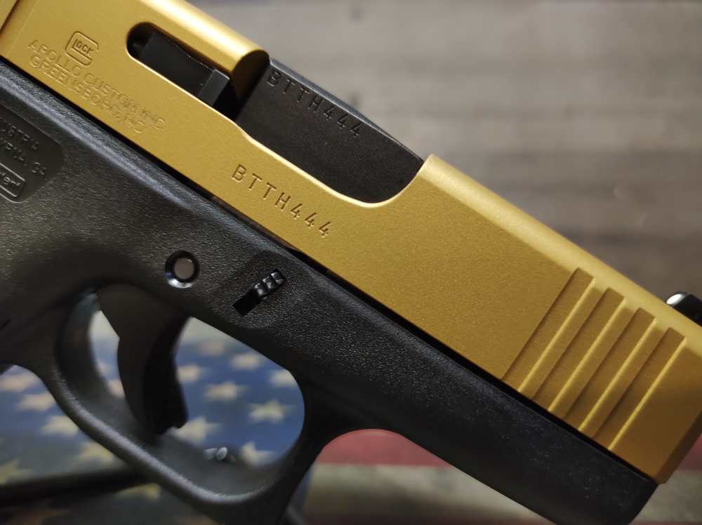 LOOK! APOLLO CUSTOMS GLOCK 43X 9mm Slim line 3.4"Brl w/Mag 10+1 PENNY NR-img-25