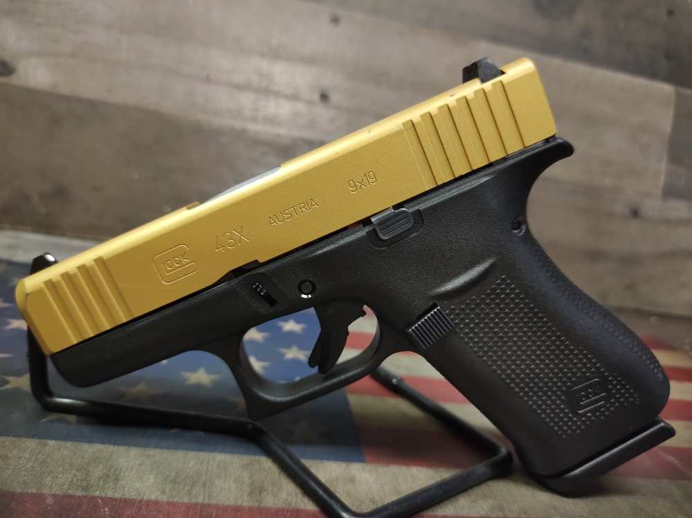 LOOK! APOLLO CUSTOMS GLOCK 43X 9mm Slim line 3.4"Brl w/Mag 10+1 PENNY NR-img-0