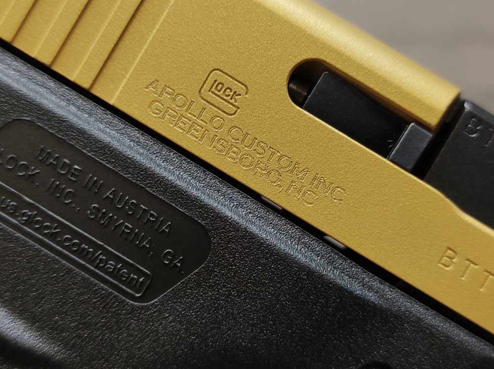 LOOK! APOLLO CUSTOMS GLOCK 43X 9mm Slim line 3.4"Brl w/Mag 10+1 PENNY NR-img-23