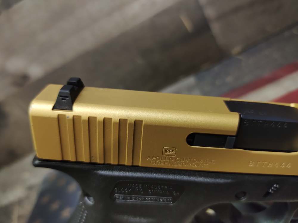 LOOK! APOLLO CUSTOMS GLOCK 43X 9mm Slim line 3.4"Brl w/Mag 10+1 PENNY NR-img-29