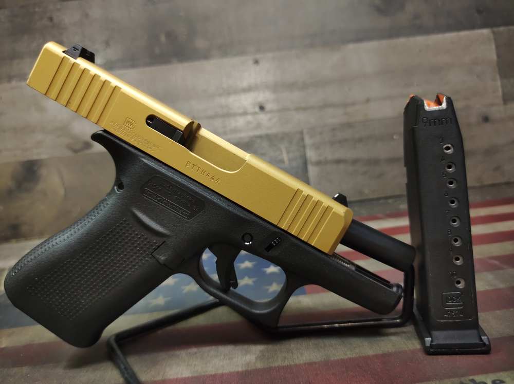 LOOK! APOLLO CUSTOMS GLOCK 43X 9mm Slim line 3.4"Brl w/Mag 10+1 PENNY NR-img-6