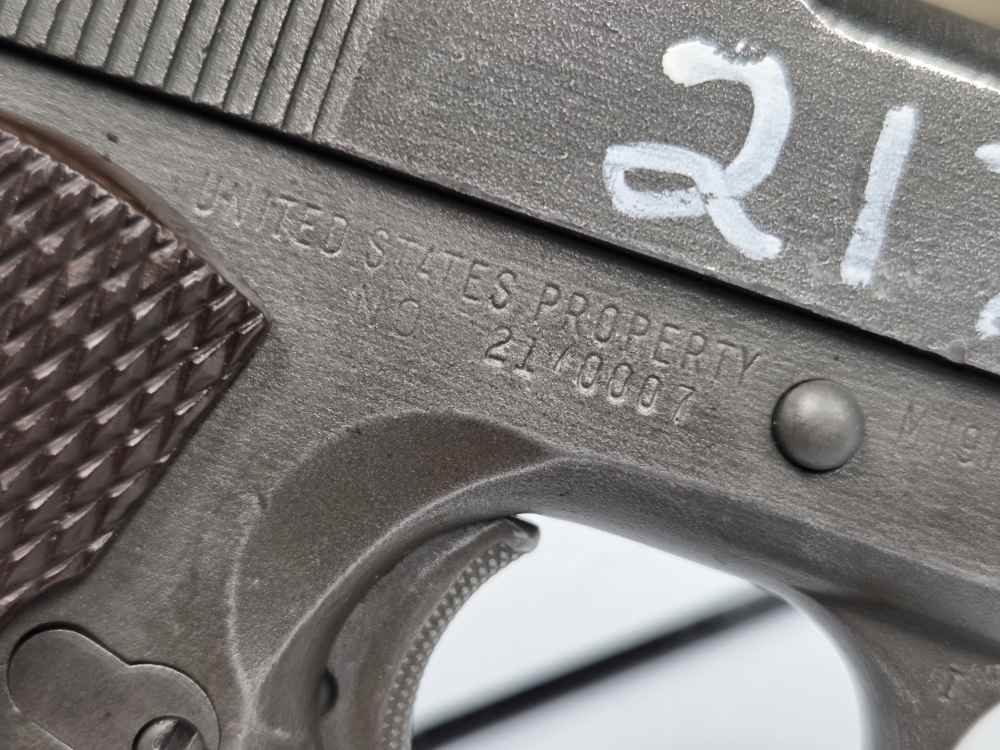 1945 WWII Remington Rand U.S. Army M1911 A1 .45ACP CMP Field Grade-img-3
