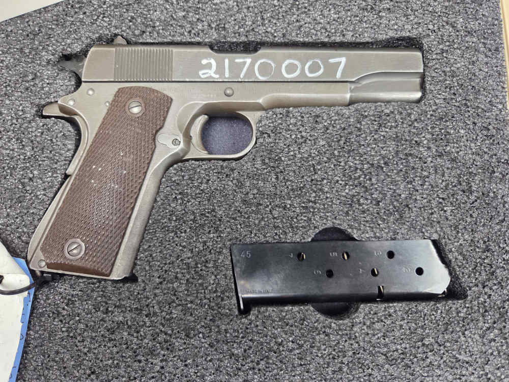 1945 WWII Remington Rand U.S. Army M1911 A1 .45ACP CMP Field Grade-img-1