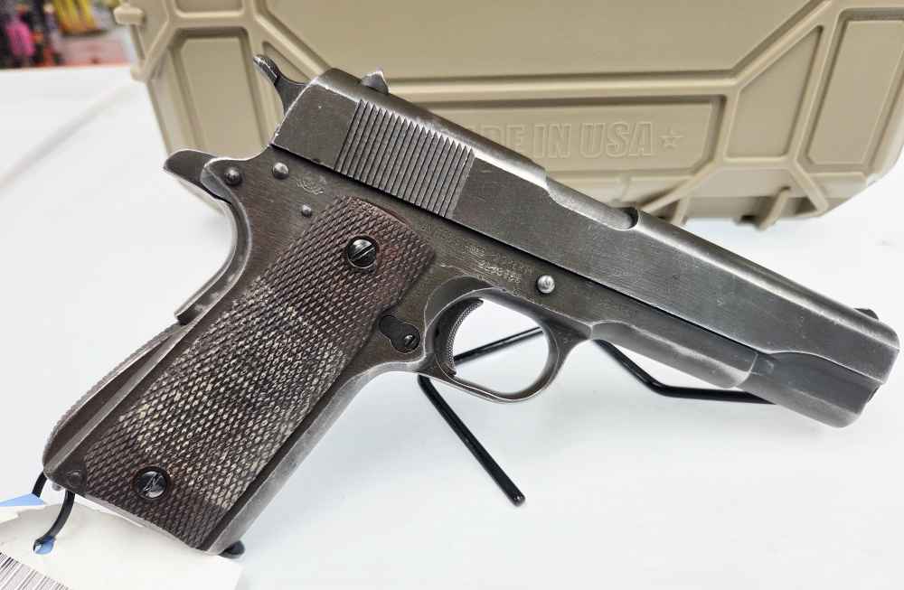1945 WWII Remington Rand U.S. Army M1911 A1 .45ACP CMP Field Grade-img-2