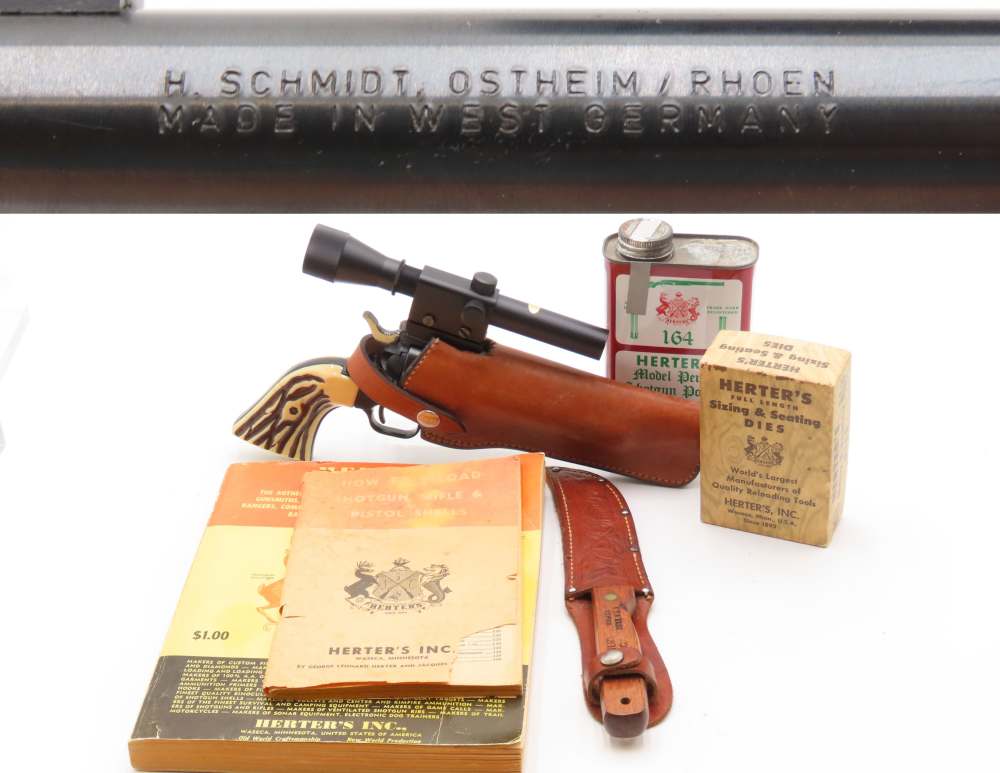 GERMAN 1970s Mfg. Herbert Schmidt Model 21S Single-Action Revolver .22 LR -img-0