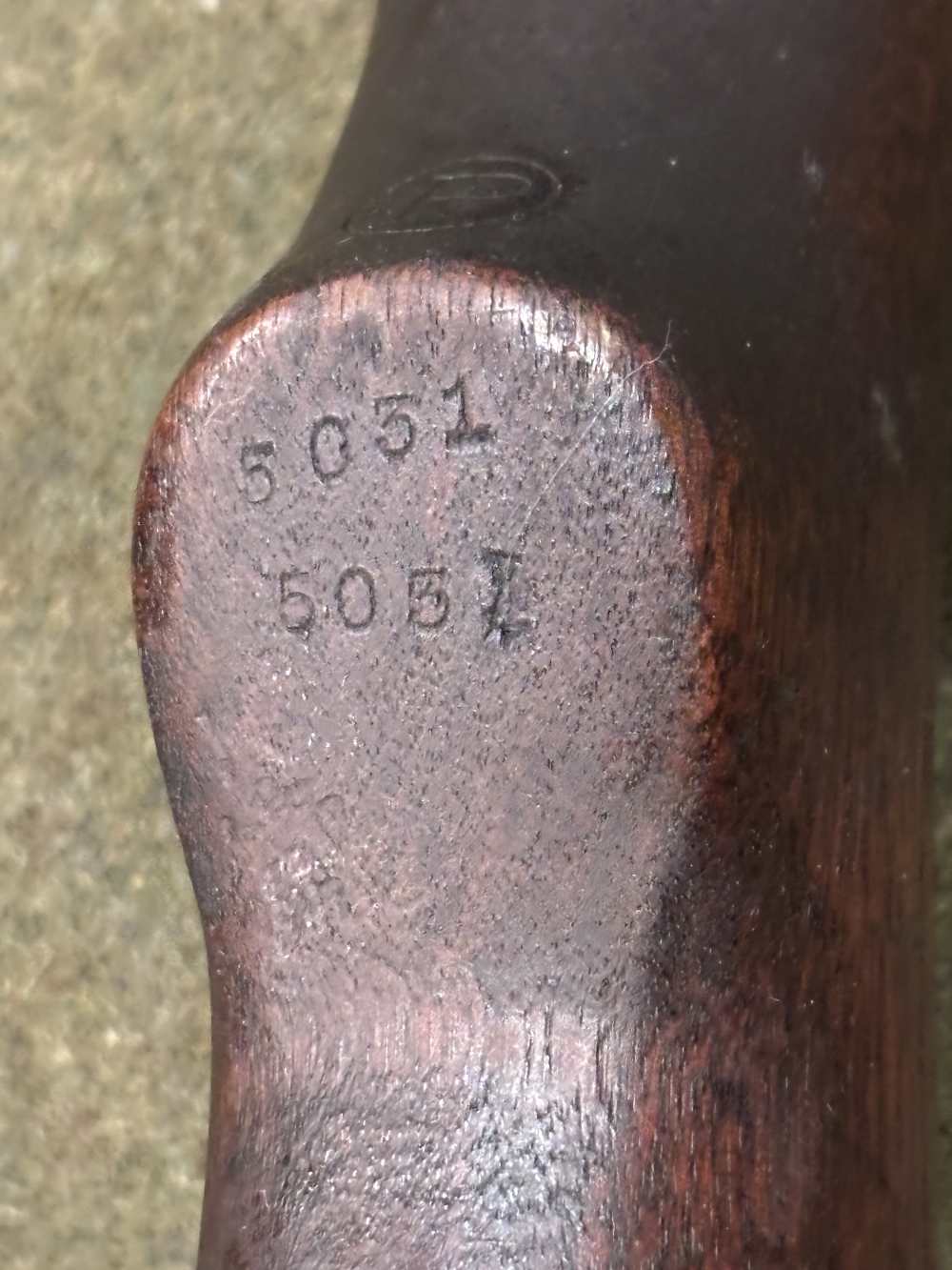 WWII USGI M1 Garand Springfield Armory Stock - Proof Marks - Very Good -img-48