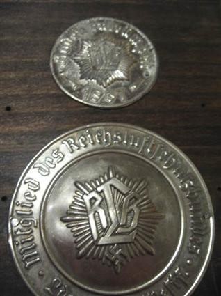 WW2,German, ReichsLuftschutz 1937 Plaque.-img-2