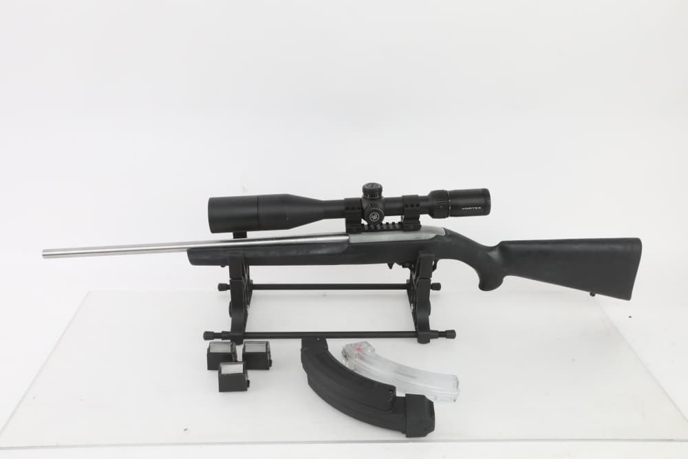 Ruger 10/22 22lr Stainless Hogue Vortex Diamondback Tactical 6 Mags NR! -img-0