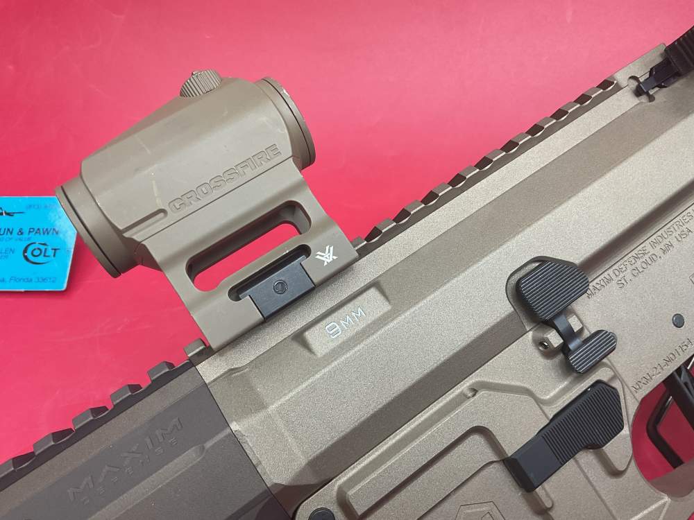 Maxim Defense MD9 9mm 4.5” FDE Pistol & MS9 Suppressor - Vortex Red Dot NFA-img-4