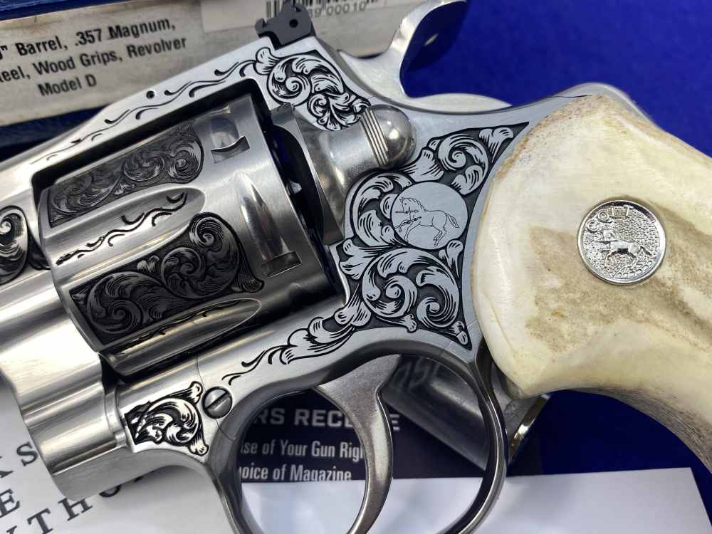 Colt Python 3" .357 Mag *LIPSEY'S/TYLER GUN WORKS PREMIER GRADE ENGRAVED*-img-6