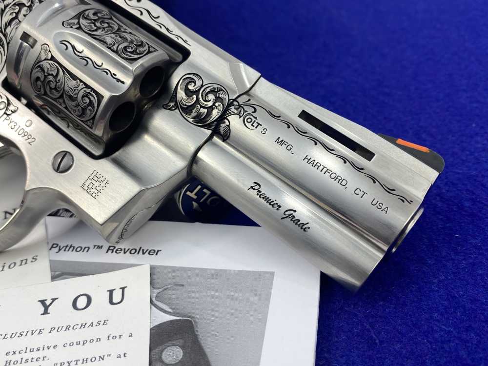 Colt Python 3" .357 Mag *LIPSEY'S/TYLER GUN WORKS PREMIER GRADE ENGRAVED*-img-11