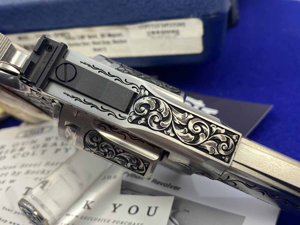 Colt Python 3" .357 Mag *LIPSEY'S/TYLER GUN WORKS PREMIER GRADE ENGRAVED*-img-13