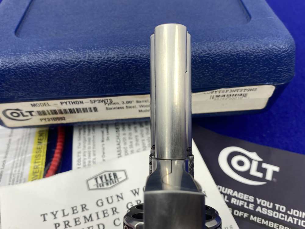 Colt Python 3" .357 Mag *LIPSEY'S/TYLER GUN WORKS PREMIER GRADE ENGRAVED*-img-22