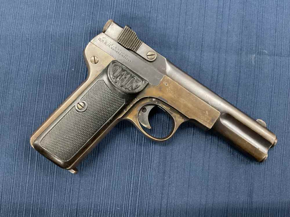 WW1 German Langenhan Selbstlader Pistol .32 ACP/7.65MM 4” Barrel C&R-img-0