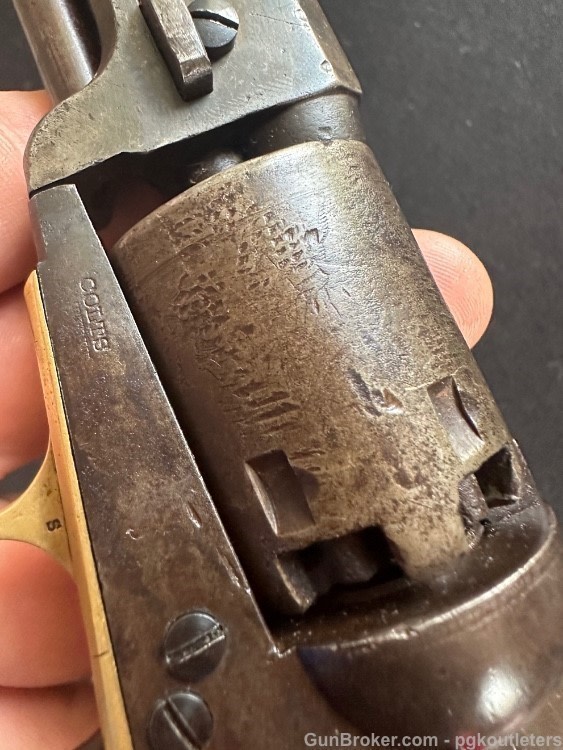 1865 - COLT 1849 POCKET PERCUSSION REVOLVER 6" .31cal-img-25