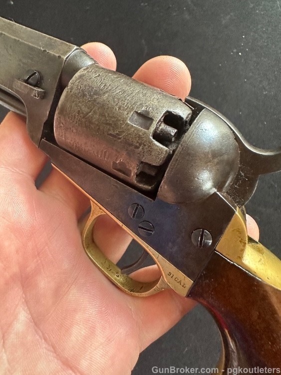 1865 - COLT 1849 POCKET PERCUSSION REVOLVER 6" .31cal-img-34