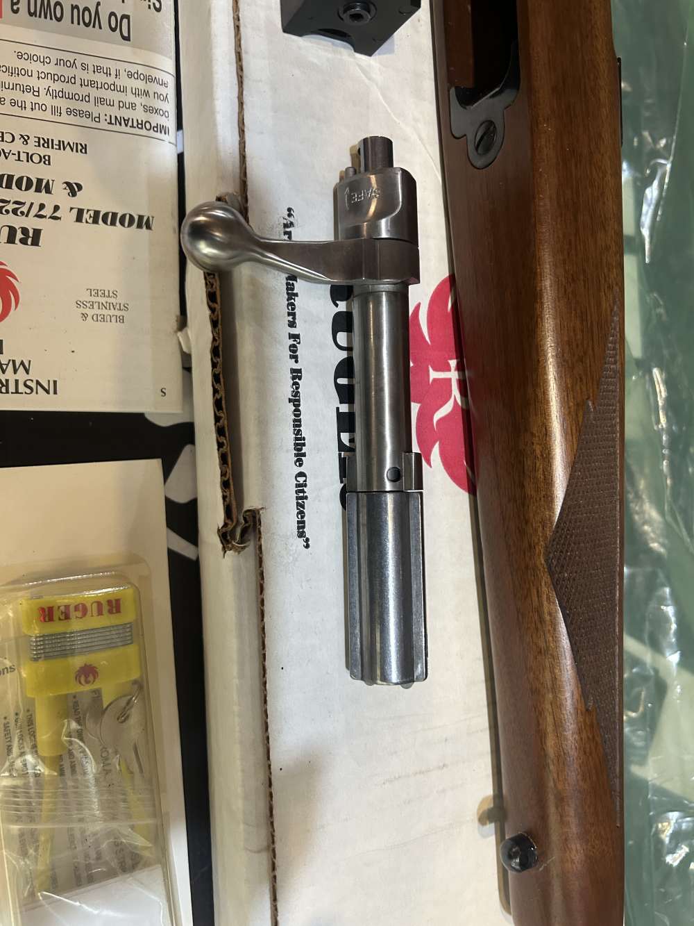 Ruger 77-17 RM 17HMR like new in box -img-4