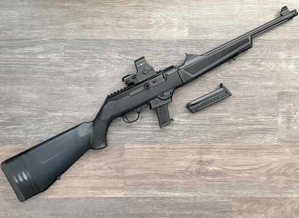 Ruger PC Carbine 9mm take-down threaded red dot sight-img-0