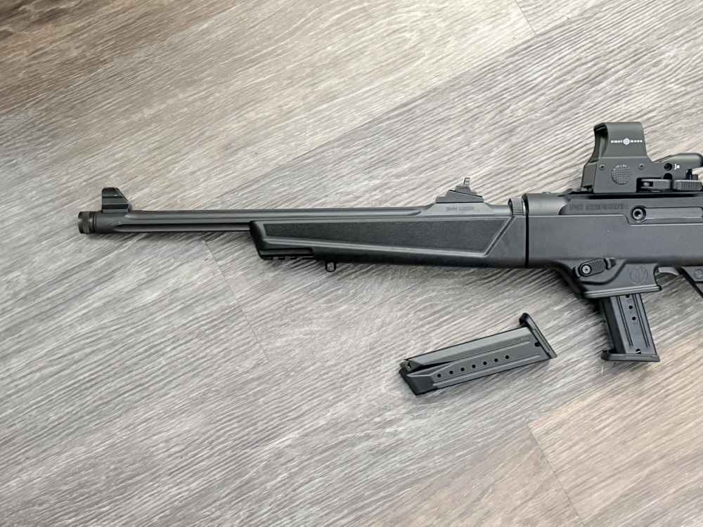 Ruger PC Carbine 9mm take-down threaded red dot sight-img-4