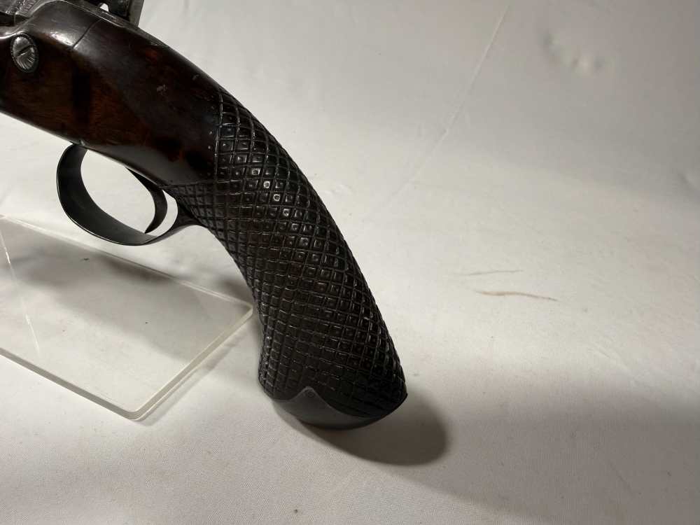 Innes Flintlock Pistol Cup Ball Vintage Black Powder-img-6
