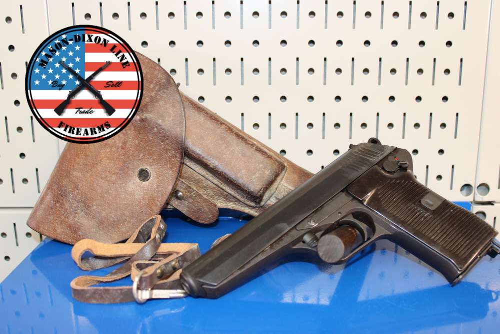 Czech CZ-52 - 7.62x25 Tokarev - 1954 - Complete Rig (Holster + 2 Mags)-img-0