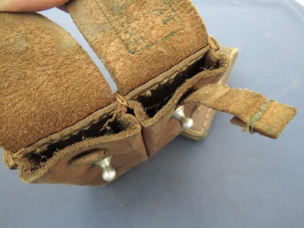 2 Sets Mauser Broomhandle C96 Stripper Clips & Chinese Leather Clip Pouch-img-8