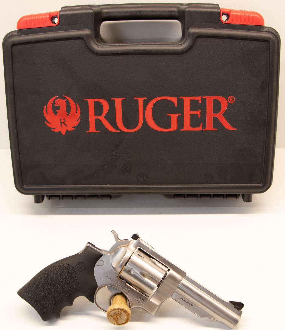 Ruger Redhawk Revolver .44 Magnum / 4.2" Stainless Hogue Grip-img-0