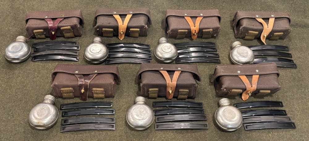 Russian Surplus SKS Oil Bottle, Ammunition Pouch, and Stripper Clips-img-0