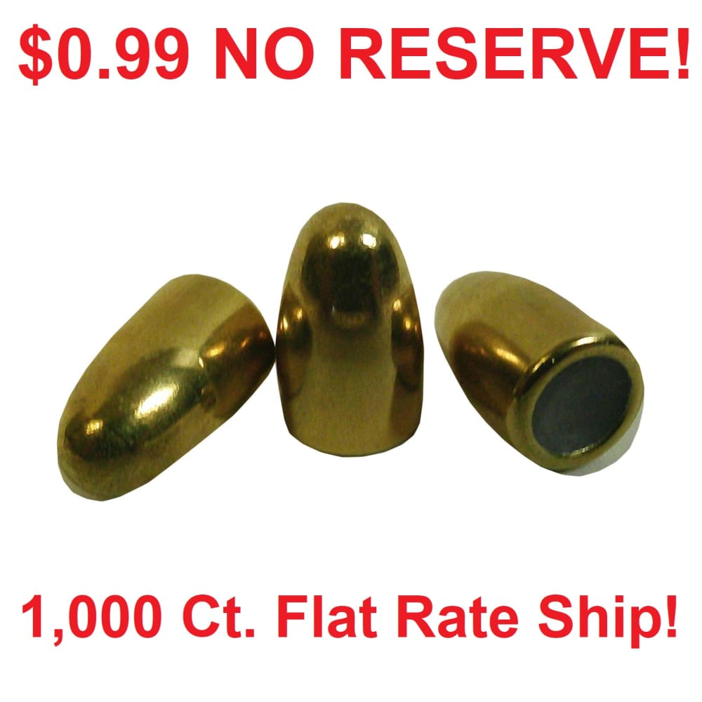 1000 ct. 9mm 115 Gr FMJ Bullets New Projectiles NR!-img-0