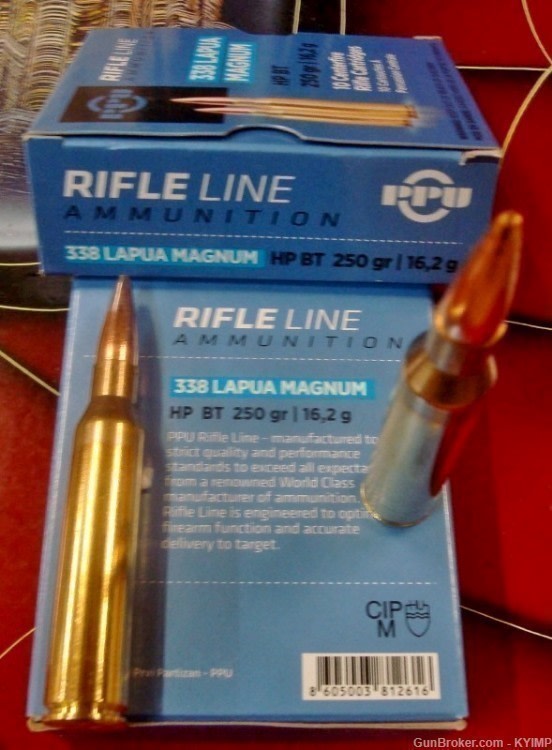 20 PPU Prvi Partizan 338 LAPUA 250 gr BTHP Factory NEW BRASS ammo-img-3