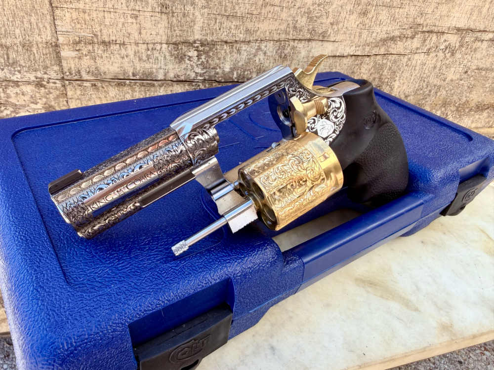 Colt King Cobra High Polished Stainless Steel & 24k Gold 3” barrel-img-22
