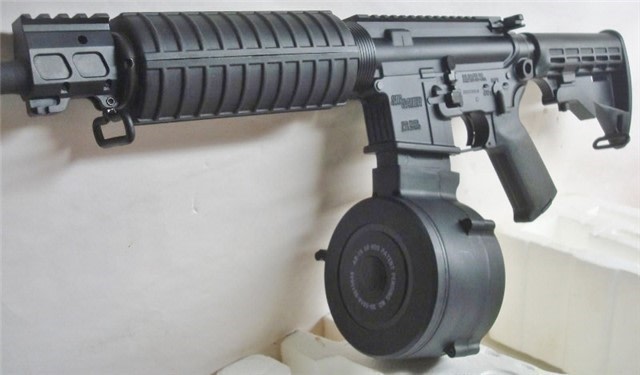 AR15 RWB 5.56 BLACK 50 round AR Drum Magazine-img-7