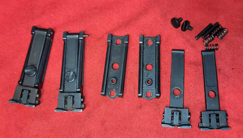 Lot of 4 Thompson Center contender rear sights type 2 round barrel-img-0