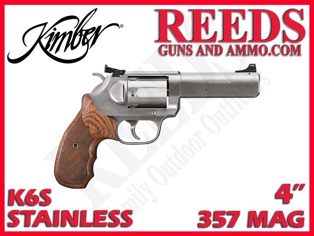 Kimber K6S DASA Target Walnut GFO 357 Mag 4in 6 Shot CA 3400032CA-img-0