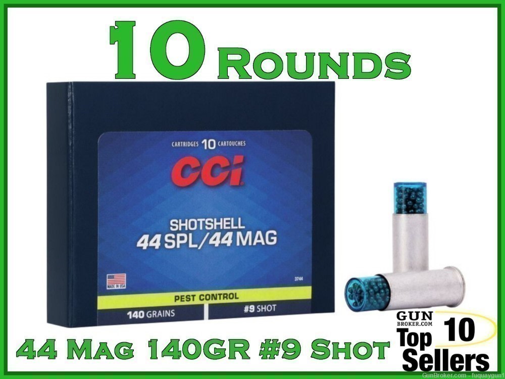 CCI Pest Control 44 Magnum #9 Birdshot Ammo -img-0