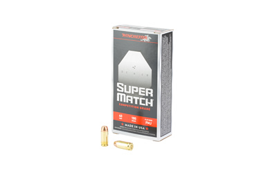 Winchester Super Match .40 S&W 180 Grain Flat Nose, 50-Round Box-img-0