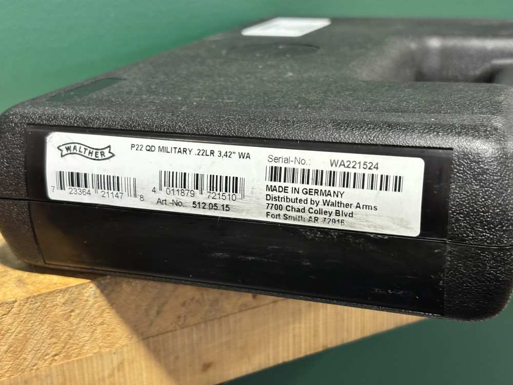 Walther P22 OD Green .22 Lr Semi Auto Pistol 3.5" w/ Orig Box & 2 mags-img-9