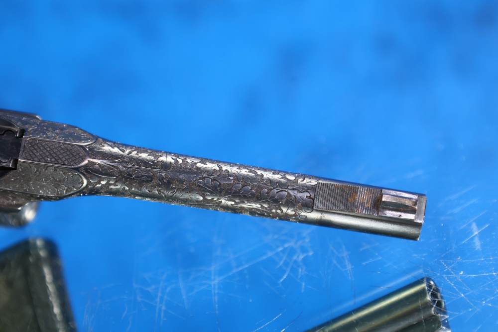 GORGEOUS Engraved Custom Mauser C96 Red 9 9mm Luger w/ Holster Stock C&R-img-25