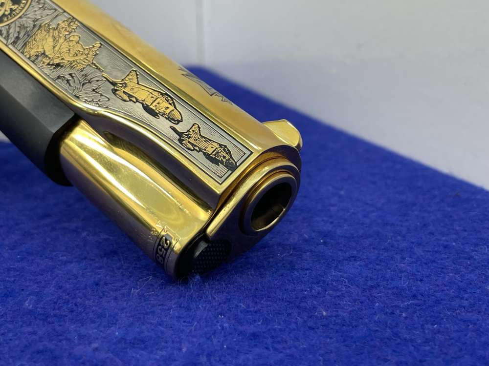 2005 Colt Government 1911A1 .45 ACP 5" Gold *VFW VIETNAM WAR TRIBUTE 24K*-img-16