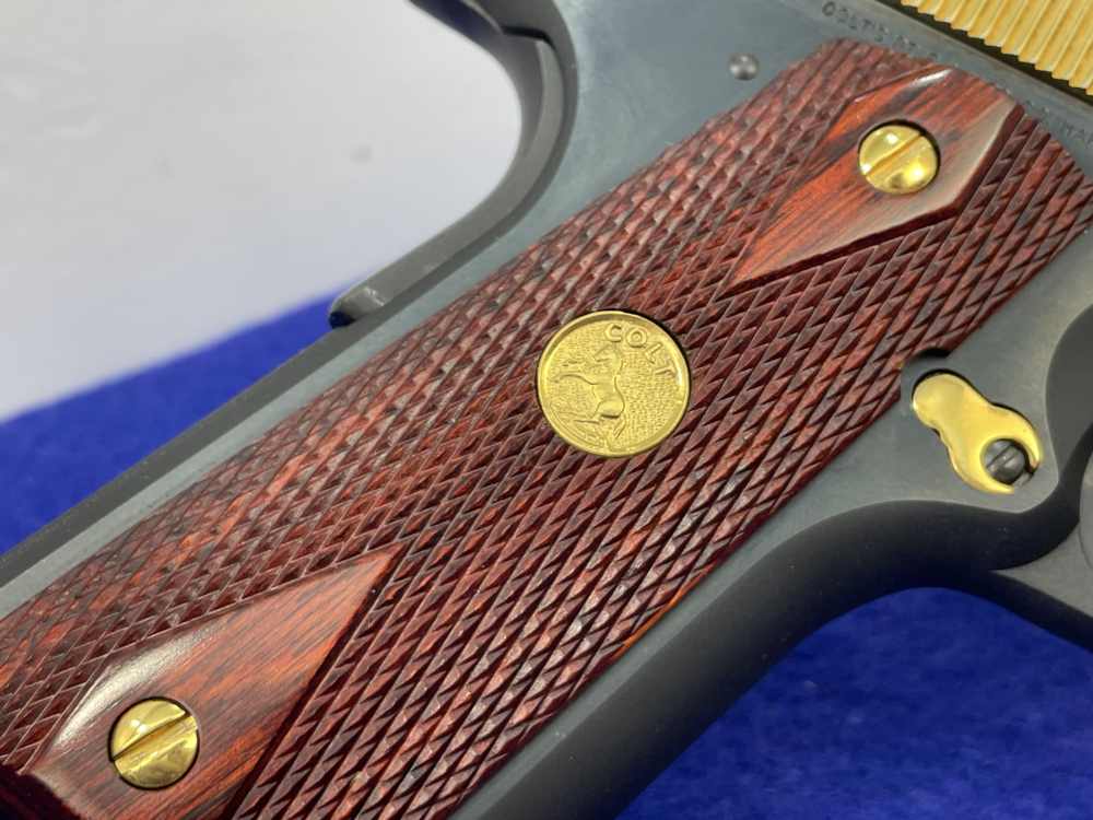 2005 Colt Government 1911A1 .45 ACP 5" Gold *VFW VIETNAM WAR TRIBUTE 24K*-img-8